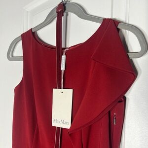 Max Mara Red Sheath Dress Size 4